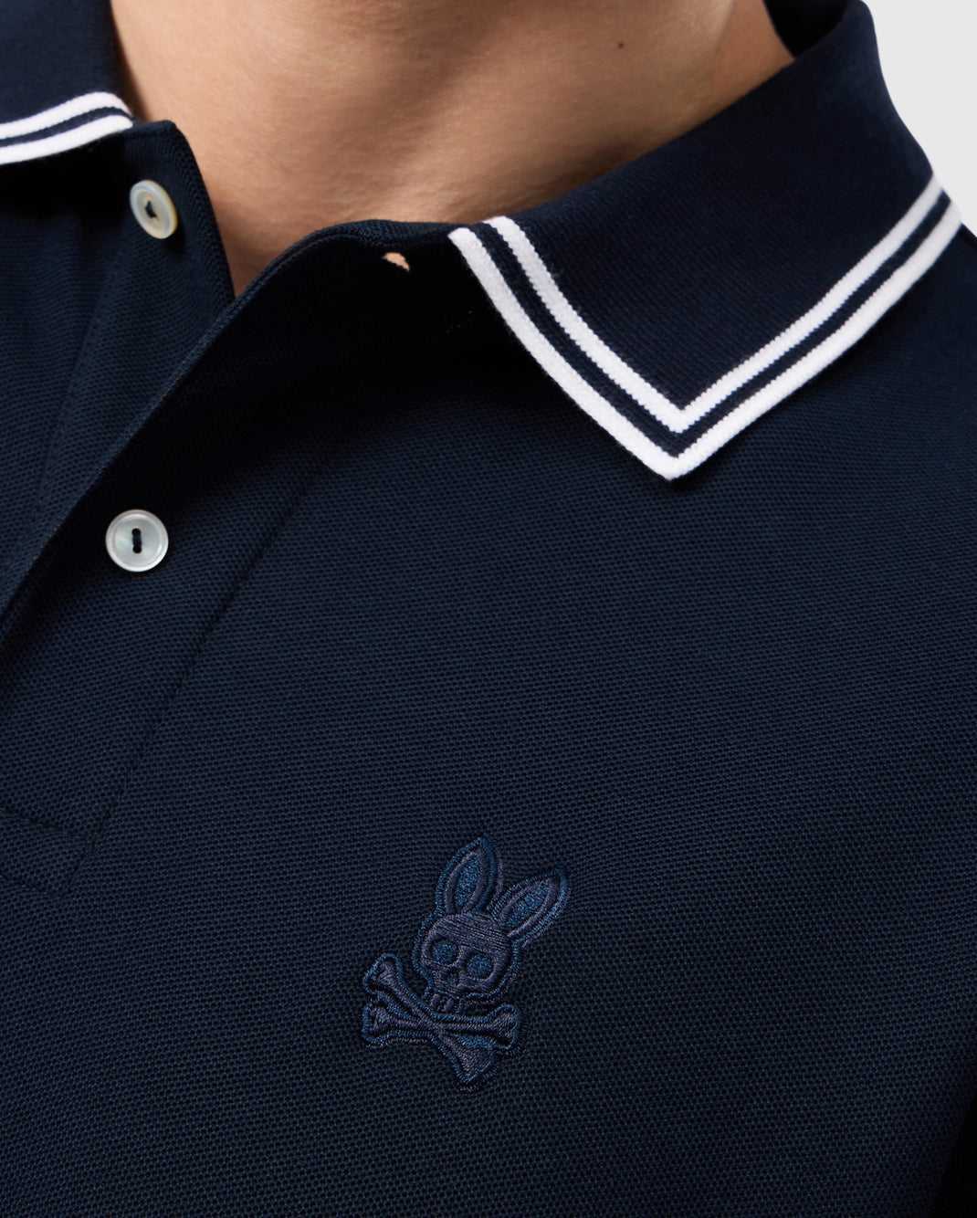 Polos Psycho Bunny Belton Pique Polo Bleu Marine Homme | IUL-21310410